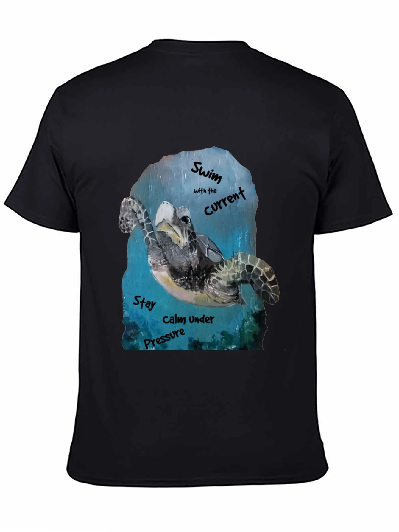 Sea Turtle Graphic T-Shirt: Swim with the Current