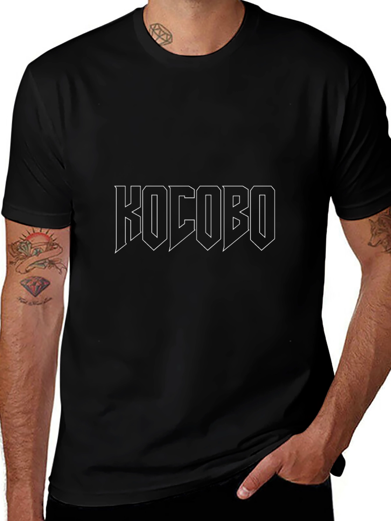 Kocobo Black Graphic Tee - Rock Style