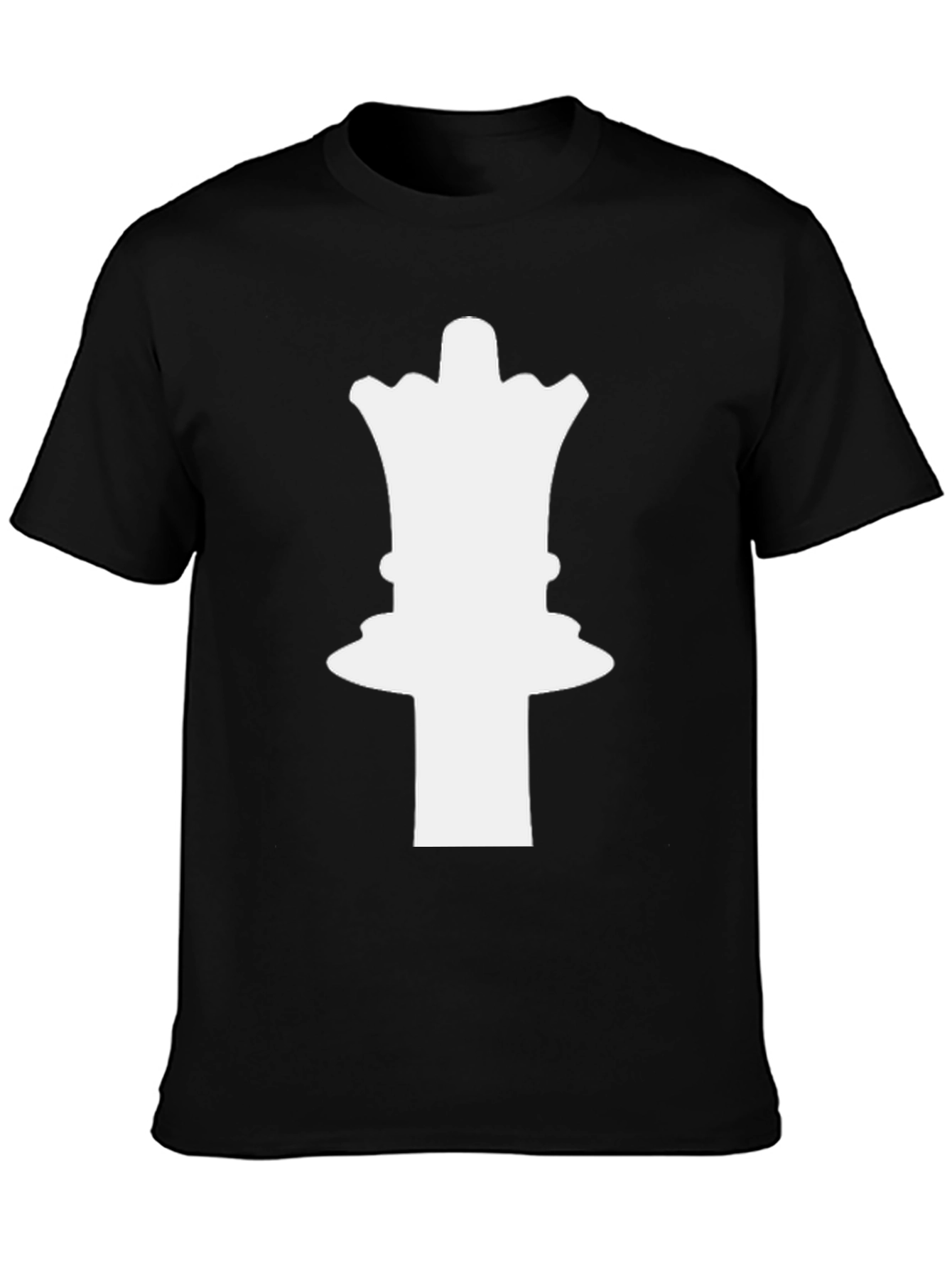 Chess Queen Graphic Tee - Stylish Black T-Shirt