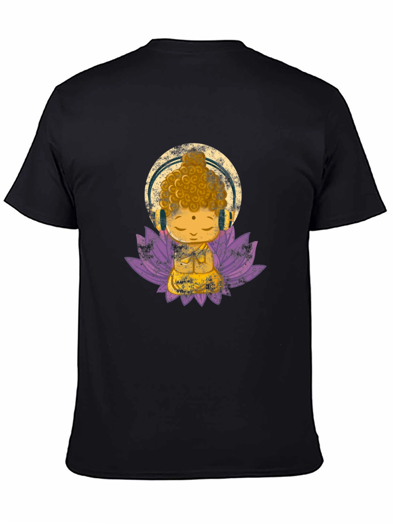Buddha with Headphones Graphic Tee