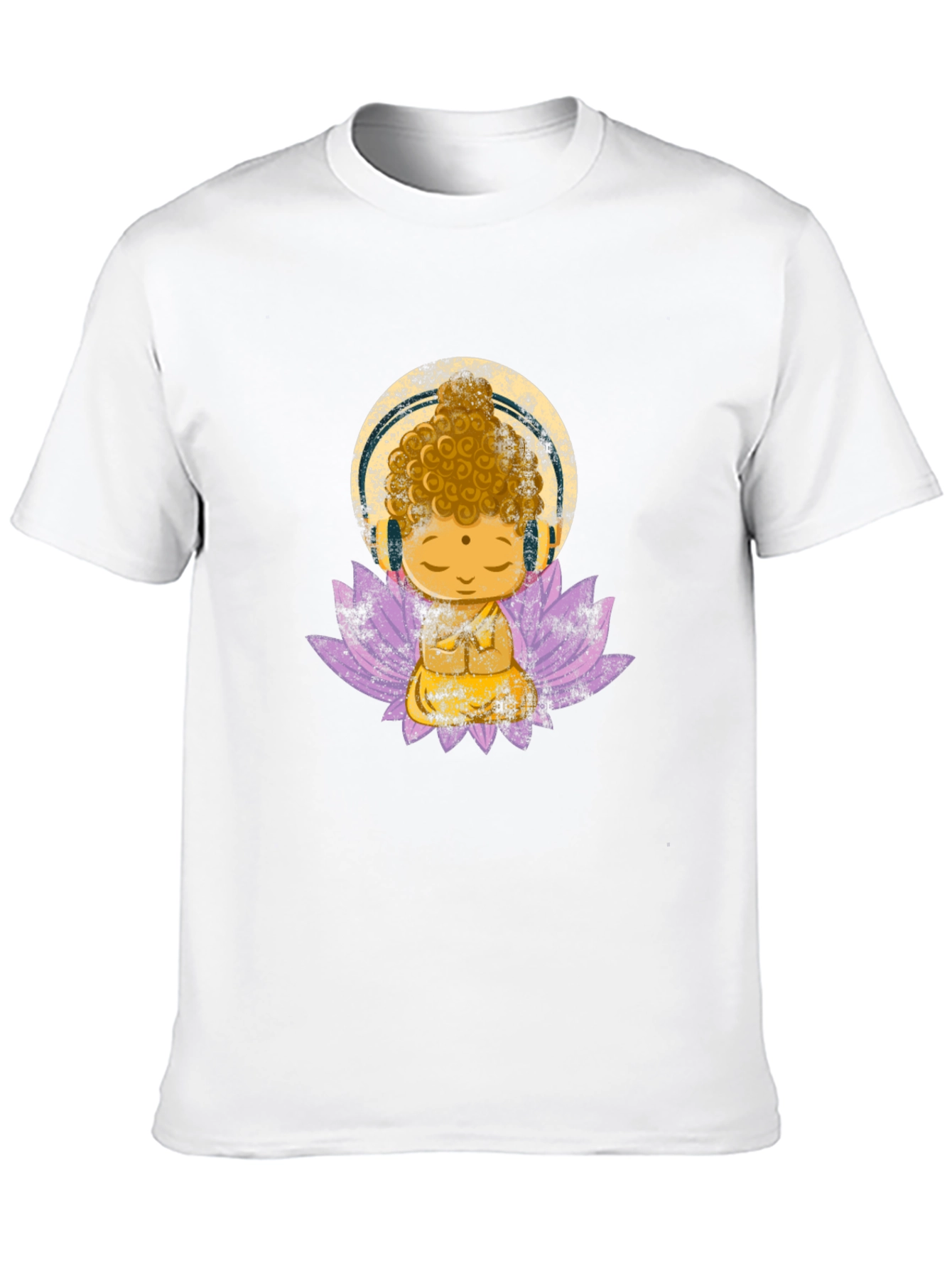 Buddha with Headphones Graphic Tee