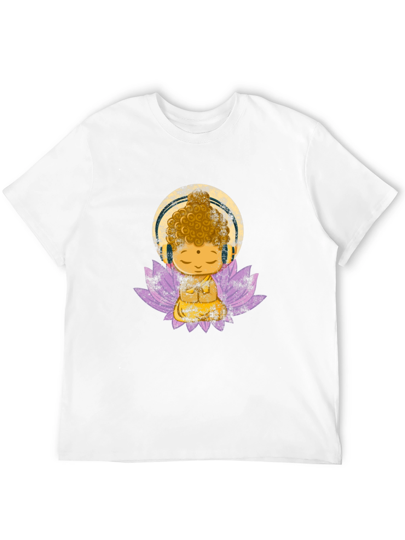 Buddha with Headphones Graphic Tee