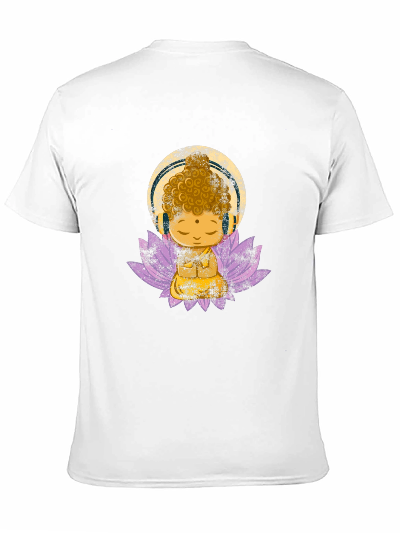 Buddha with Headphones Graphic Tee