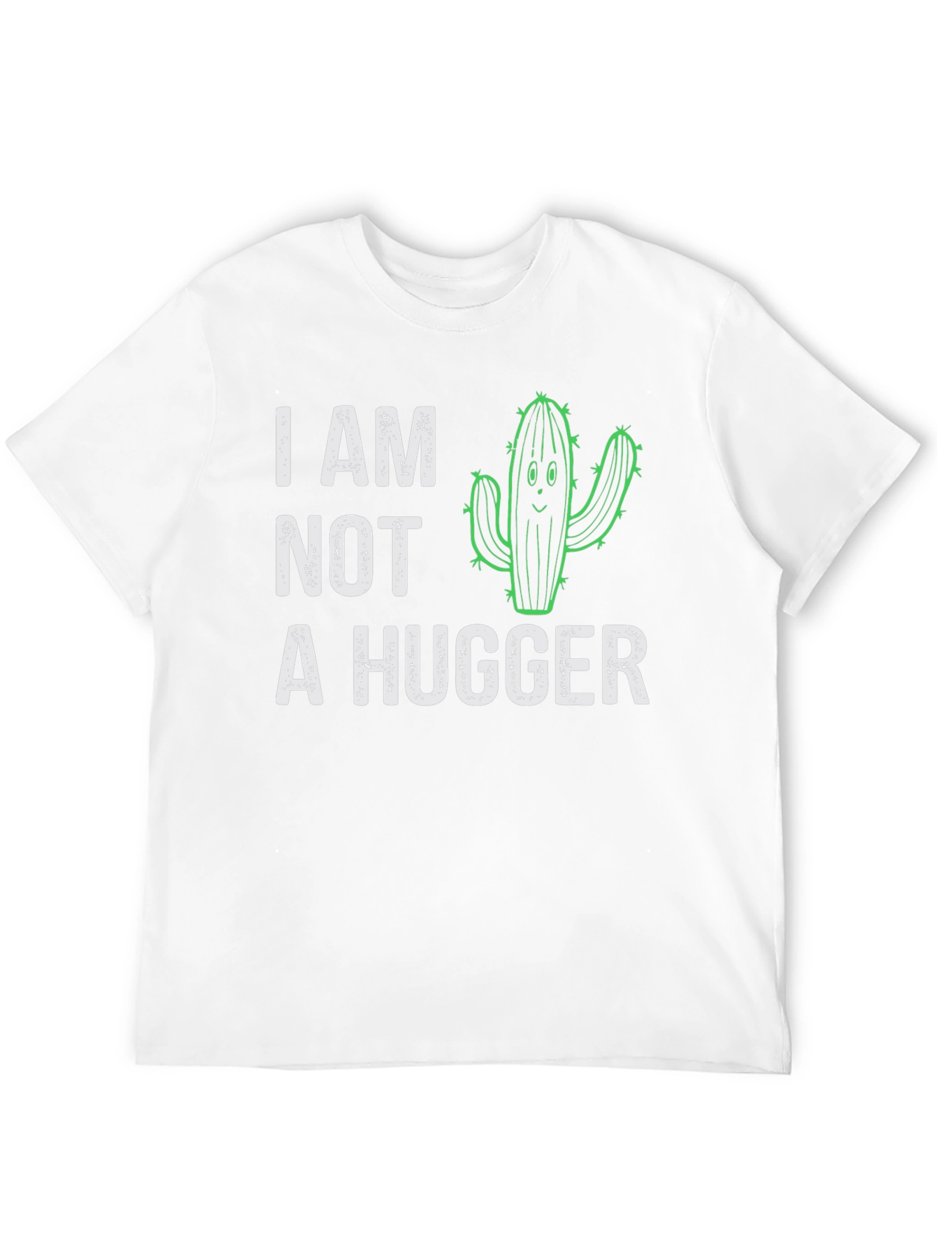 I Am Not A Hugger Cactus Graphic T-Shirt