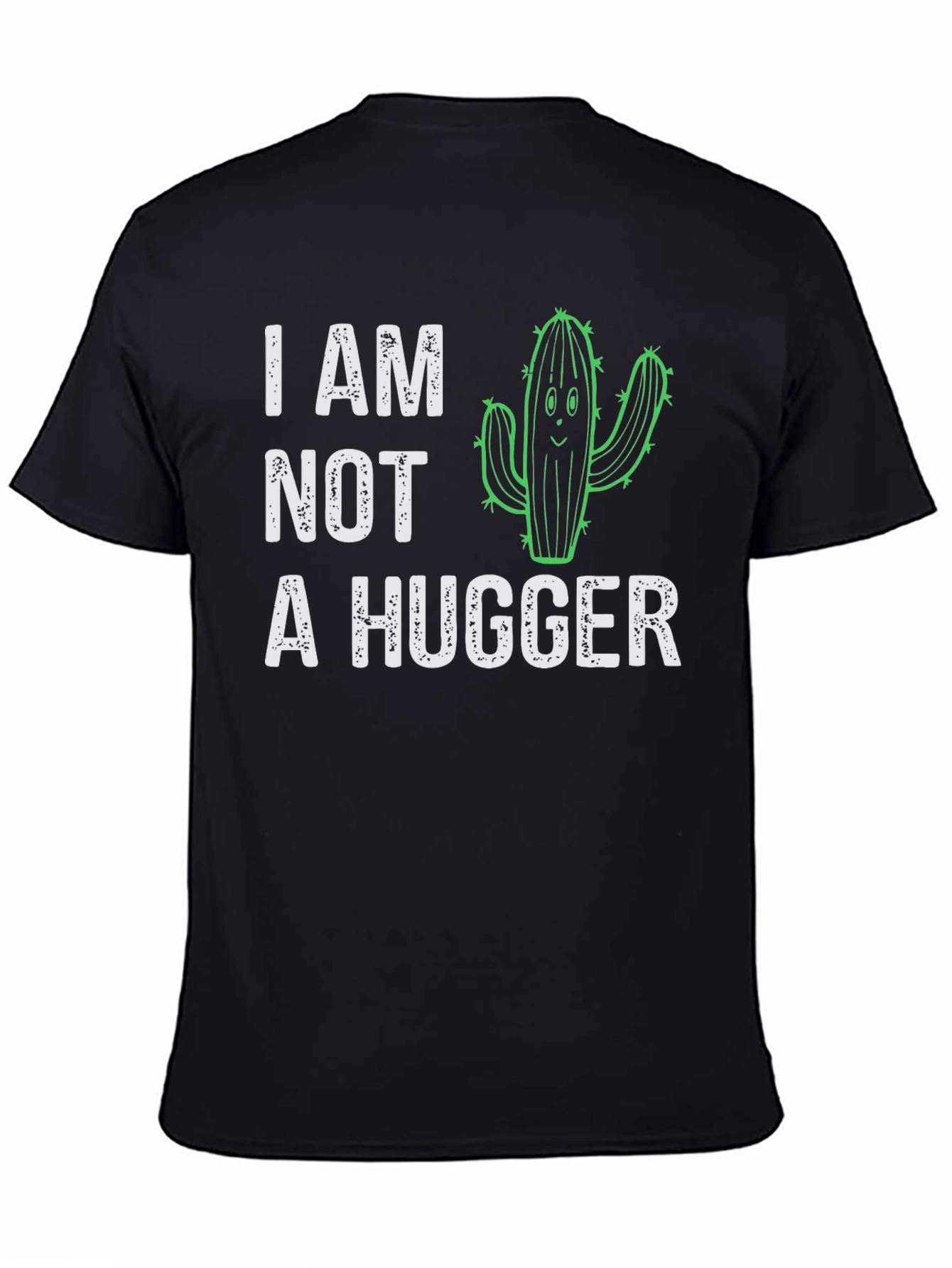 I Am Not A Hugger Cactus Graphic T-Shirt