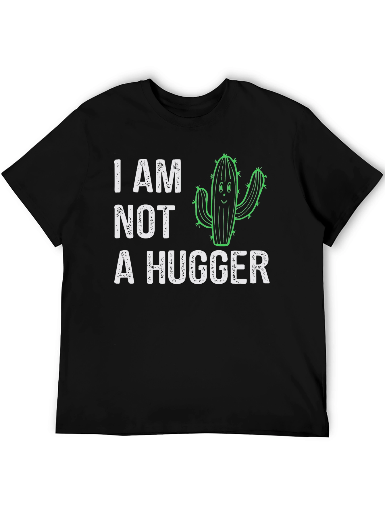 I Am Not A Hugger Cactus Graphic T-Shirt