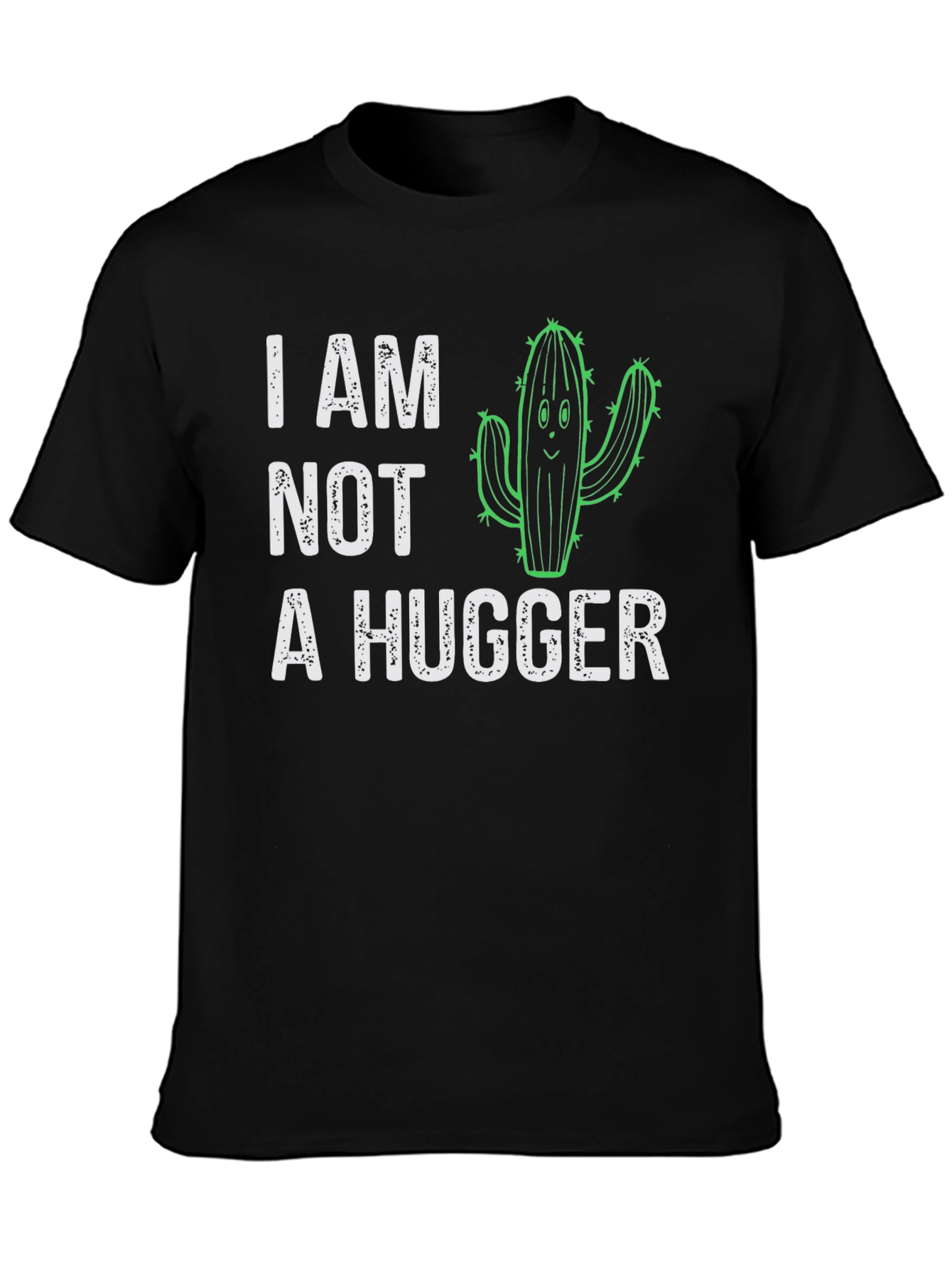 I Am Not A Hugger Cactus Graphic T-Shirt
