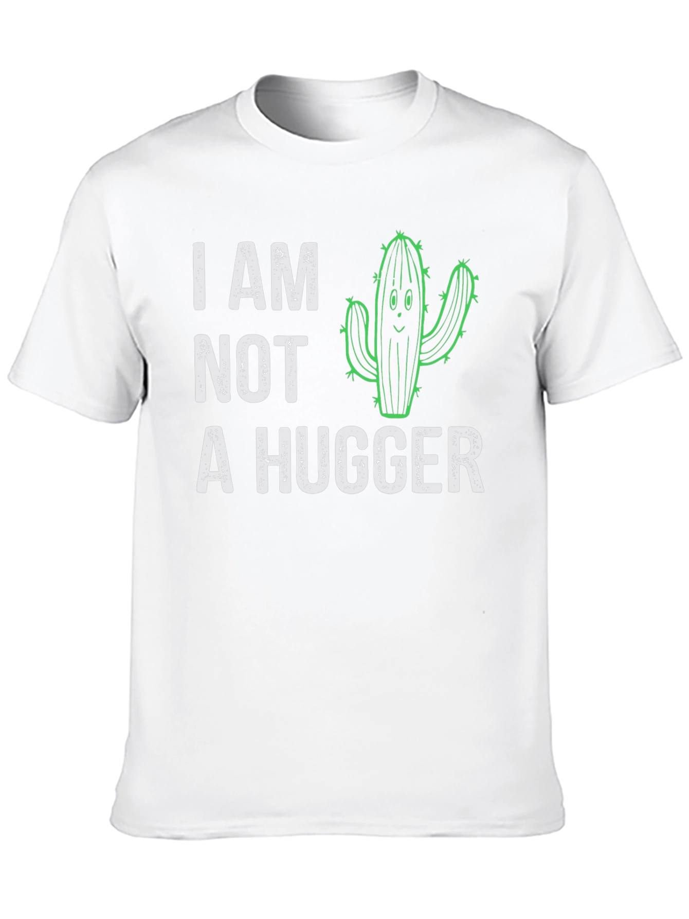 I Am Not A Hugger Cactus Graphic T-Shirt