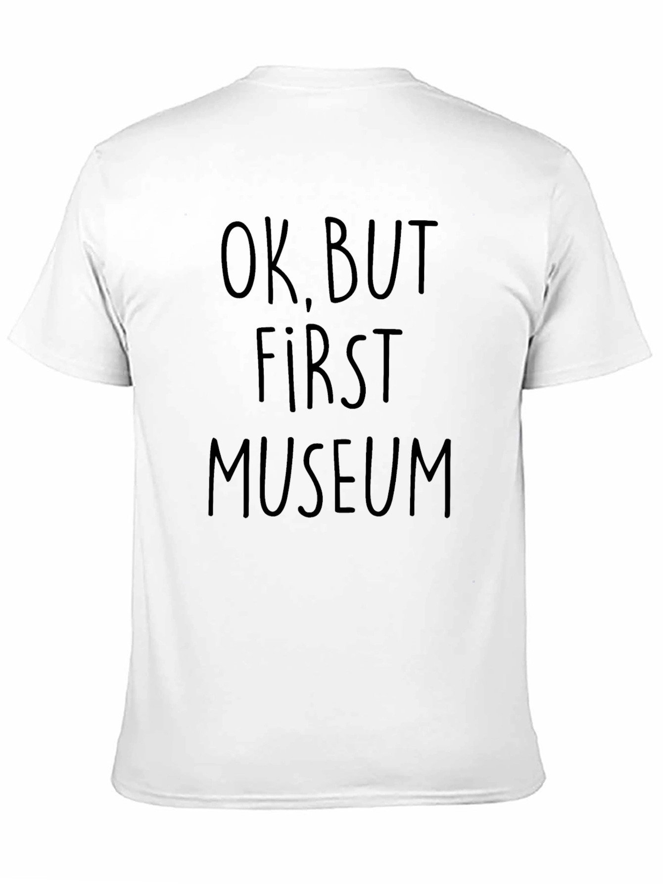 Ok But First Museum Black Graphic Tee