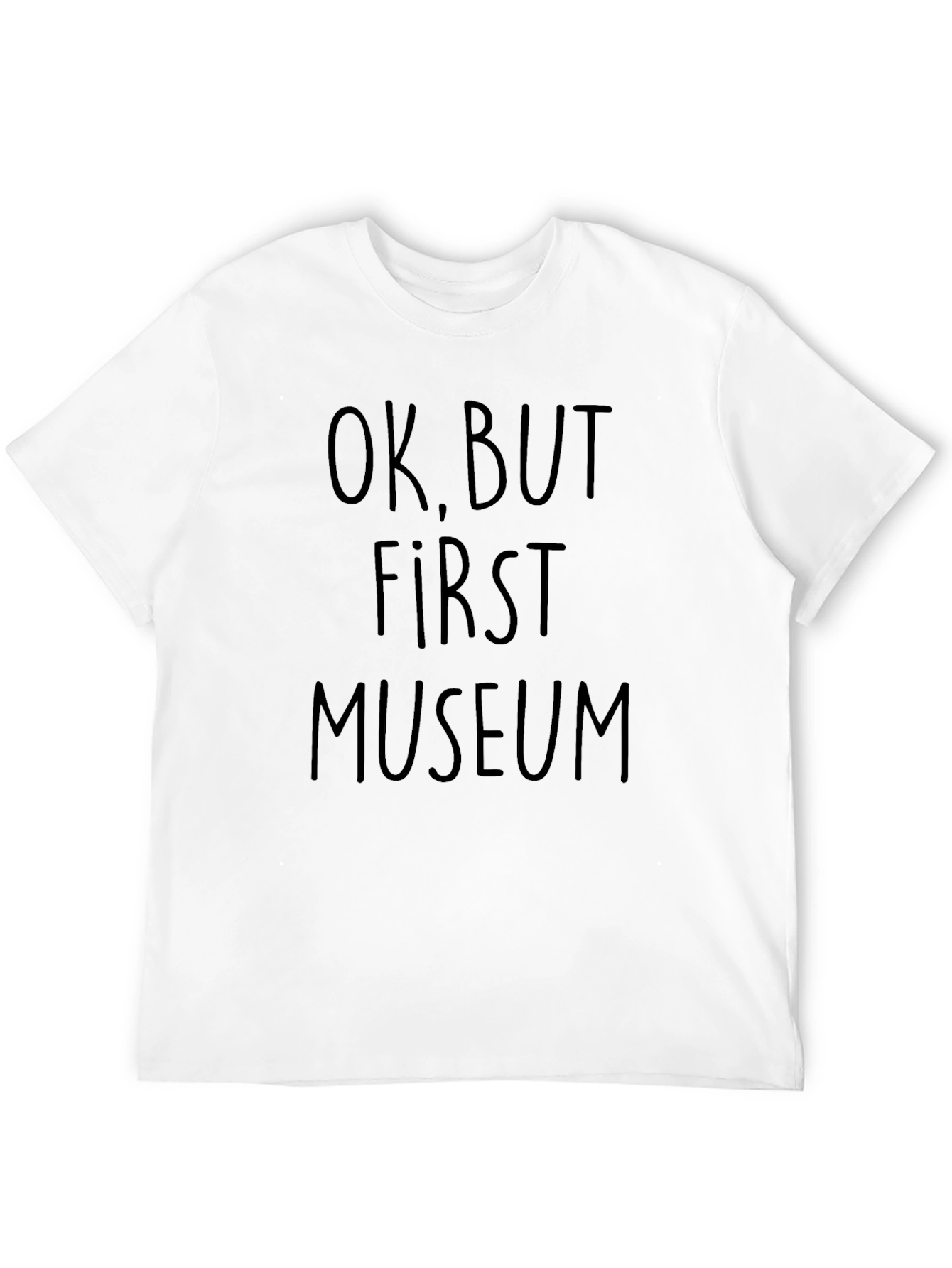 Ok But First Museum Black Graphic Tee