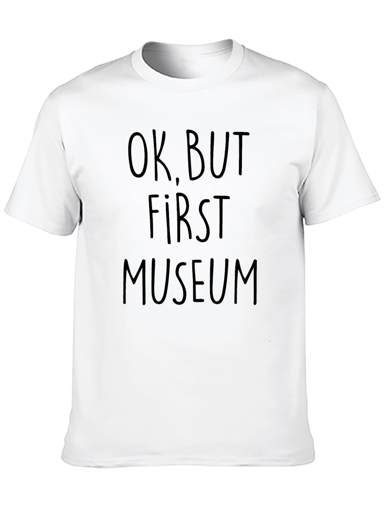 Ok But First Museum Black Graphic Tee
