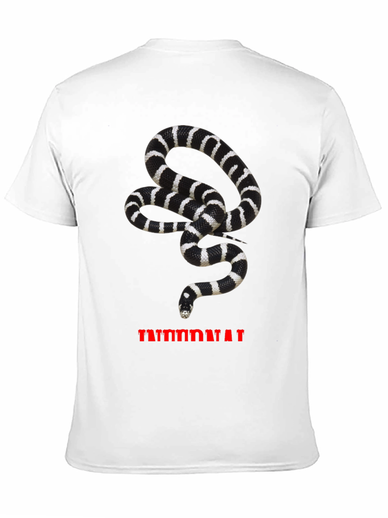 Snake T-Shirt - Black & White Reptile Graphic Tee