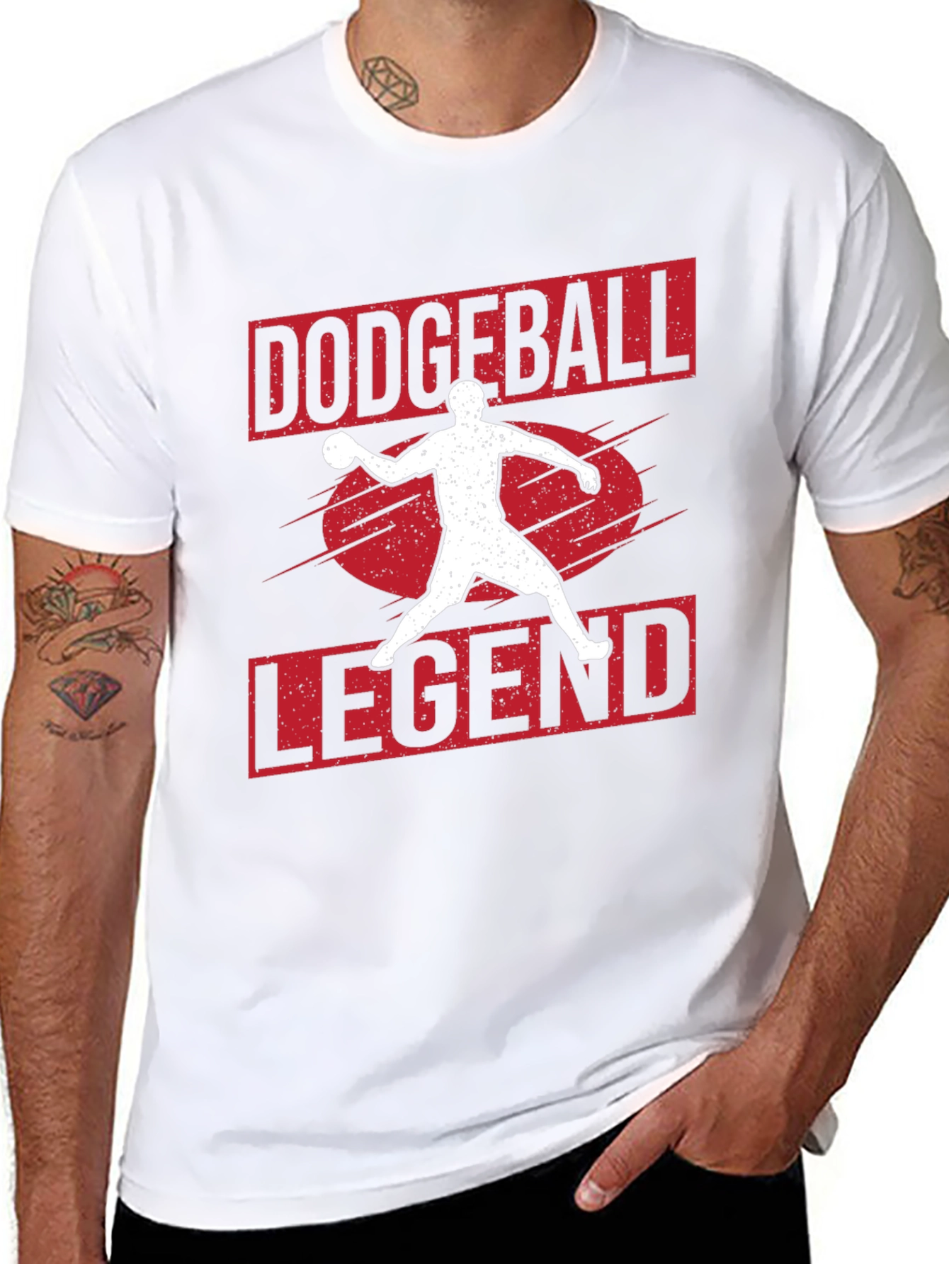 Dodgeball Legend Graphic Tee - Black