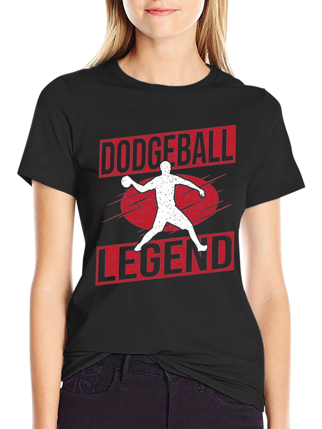 Dodgeball Legend Graphic Tee - Black
