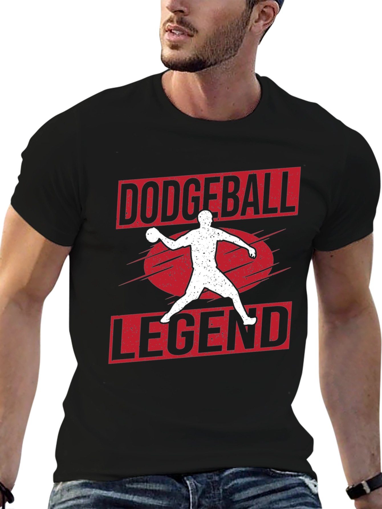 Dodgeball Legend Graphic Tee - Black