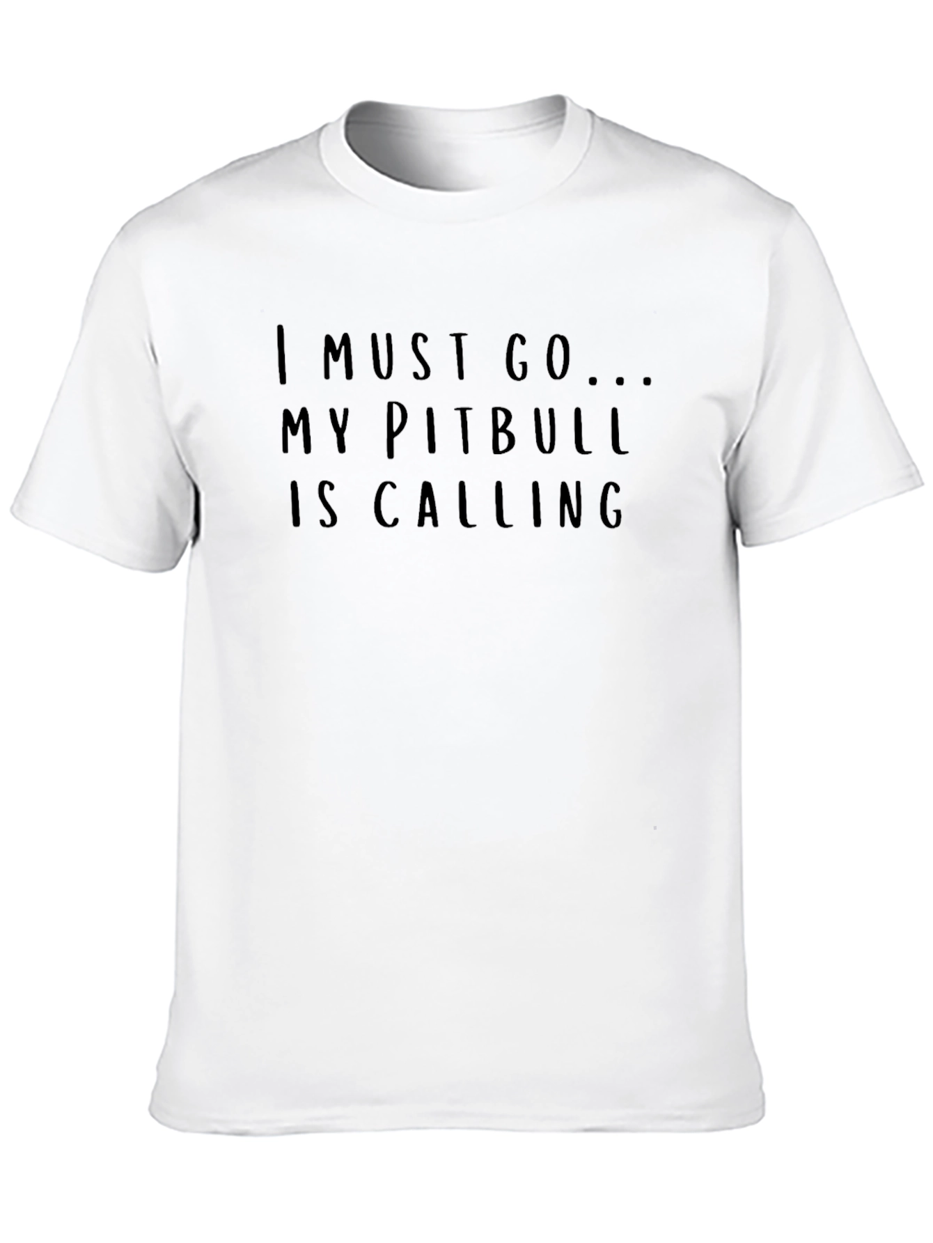 Pitbull Calling Black T-Shirt