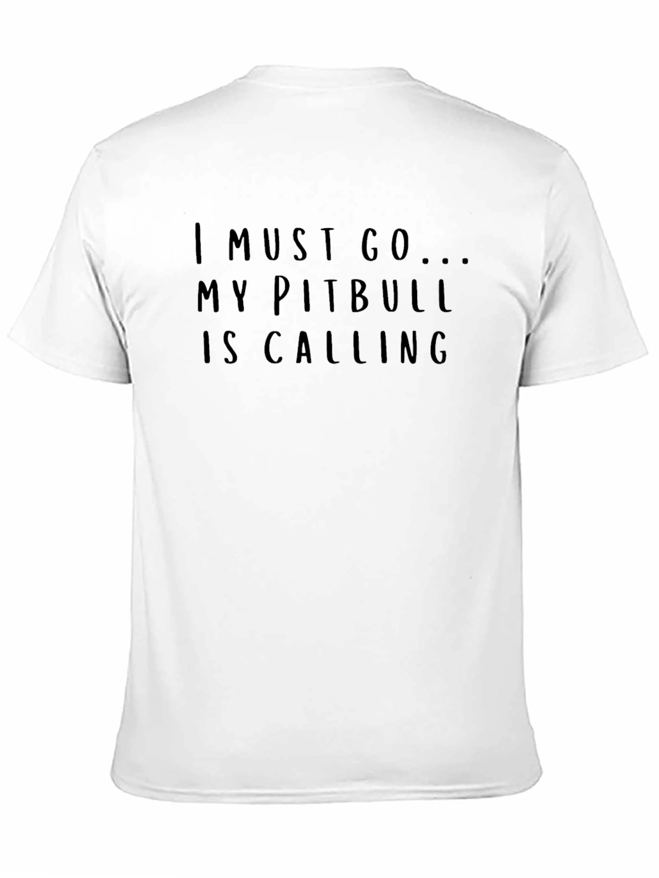Pitbull Calling Black T-Shirt