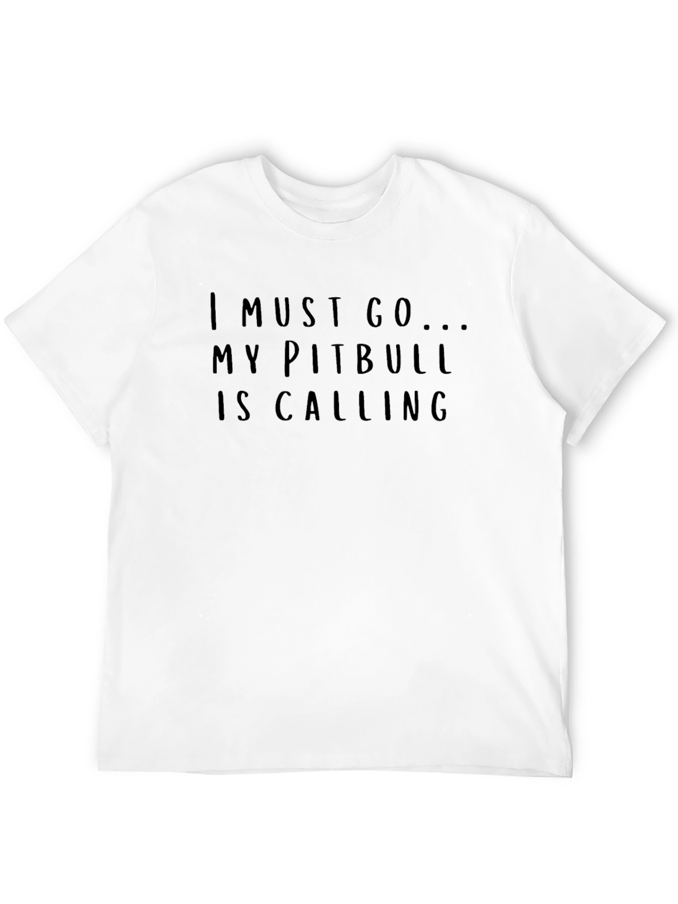 Pitbull Calling Black T-Shirt