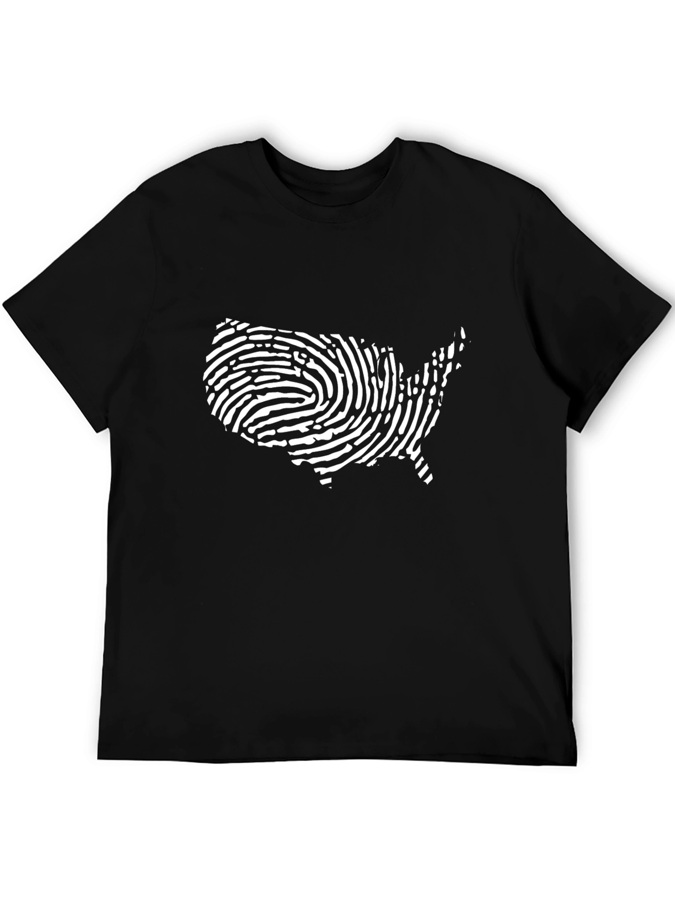 USA Fingerprint Graphic T-Shirt - Patriotic Pride