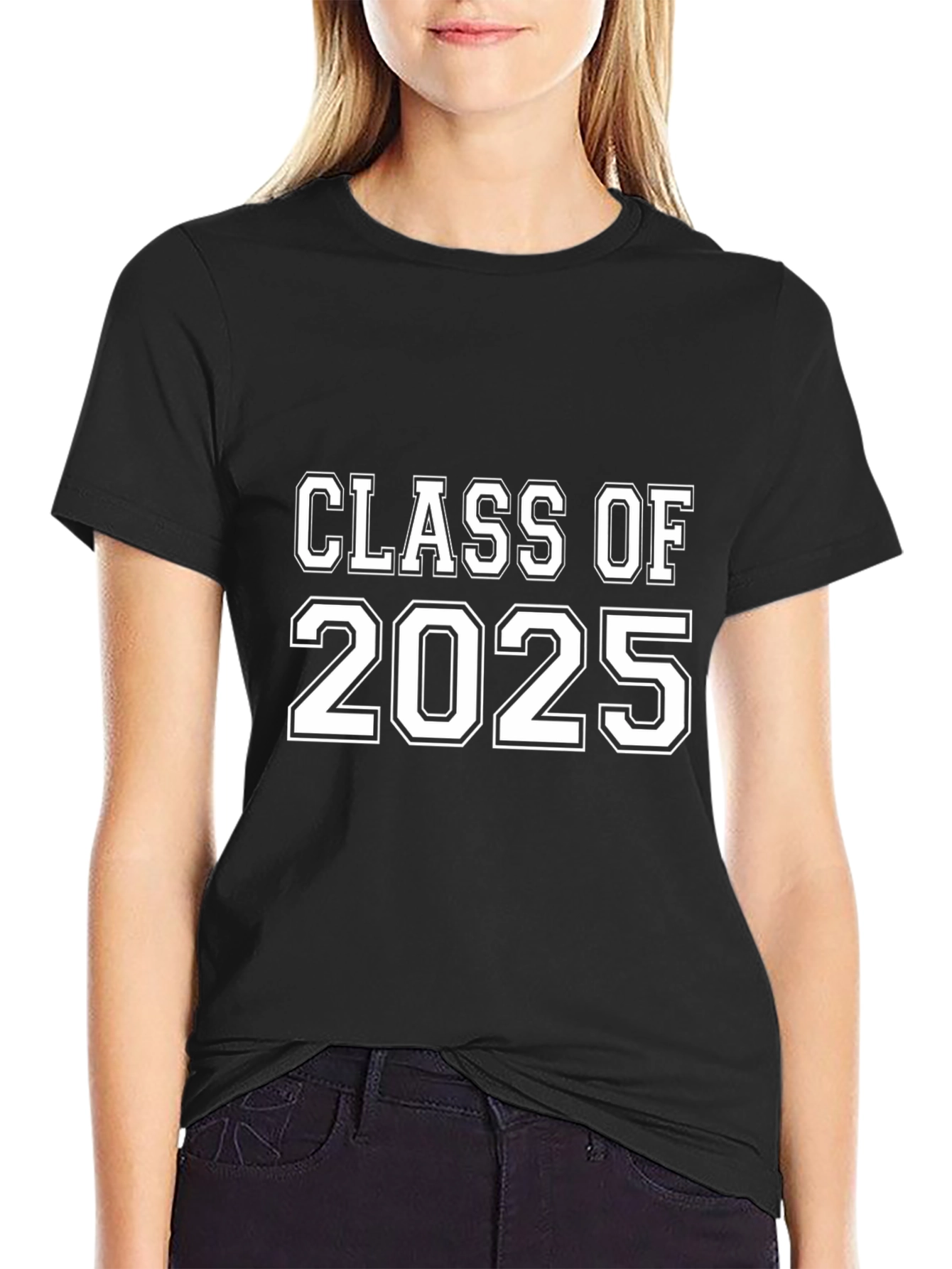 Class of 2025 Black Graphic Tee