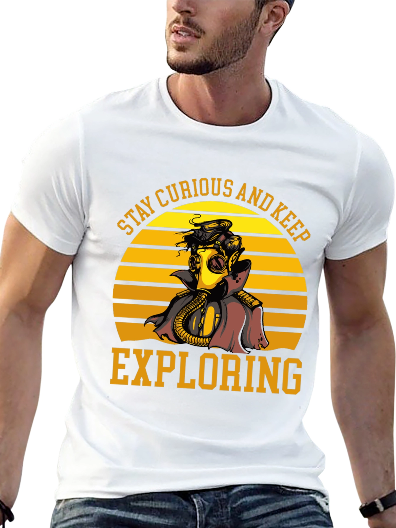 Stay Curious Gas Mask T-Shirt
