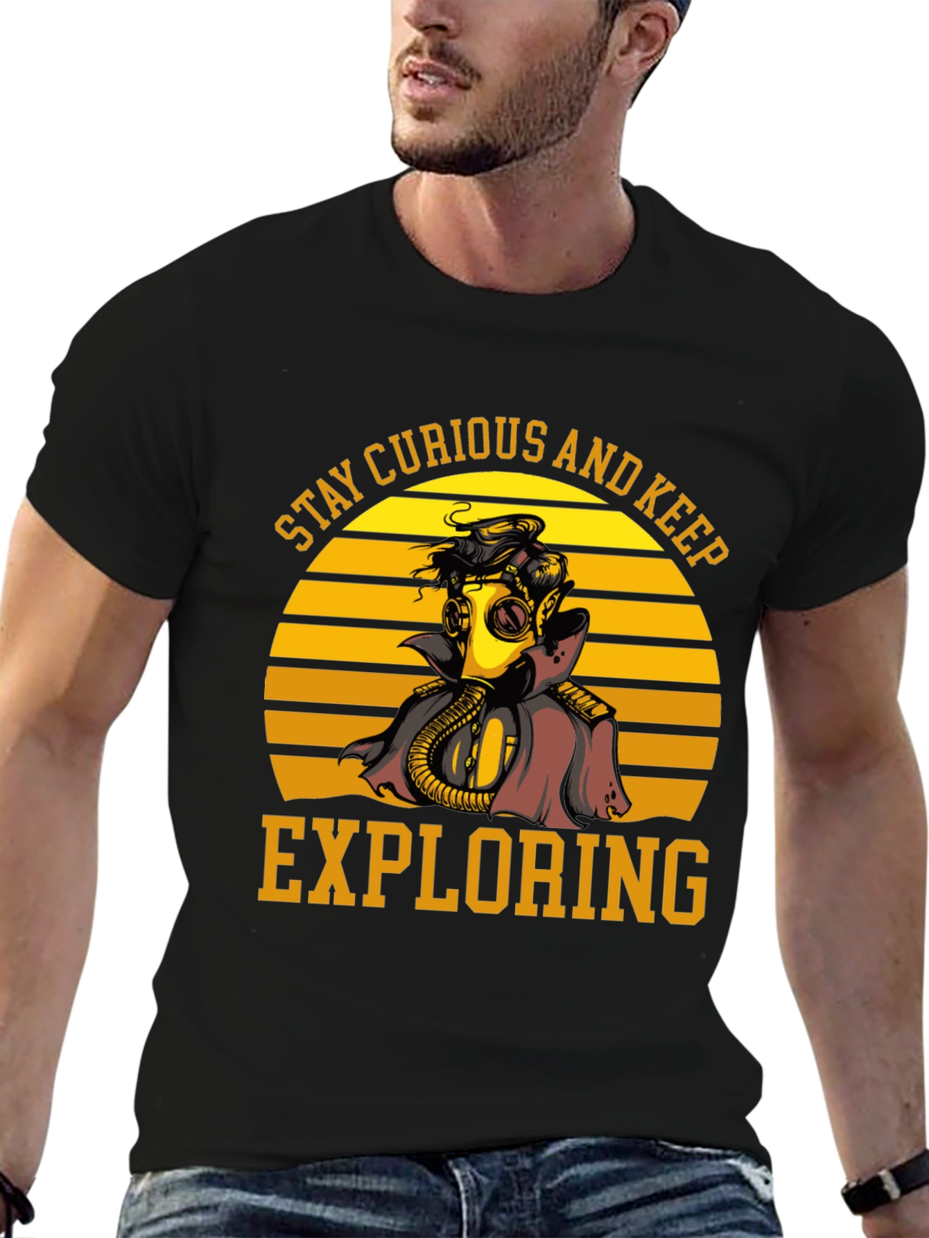 Stay Curious Gas Mask T-Shirt