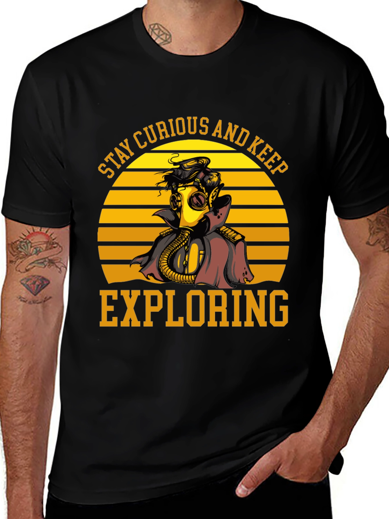 Stay Curious Gas Mask T-Shirt