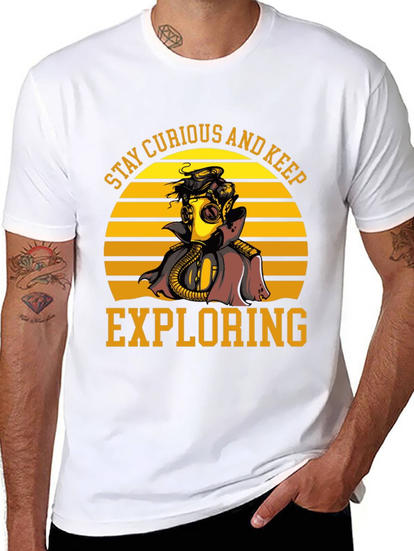 Stay Curious Gas Mask T-Shirt