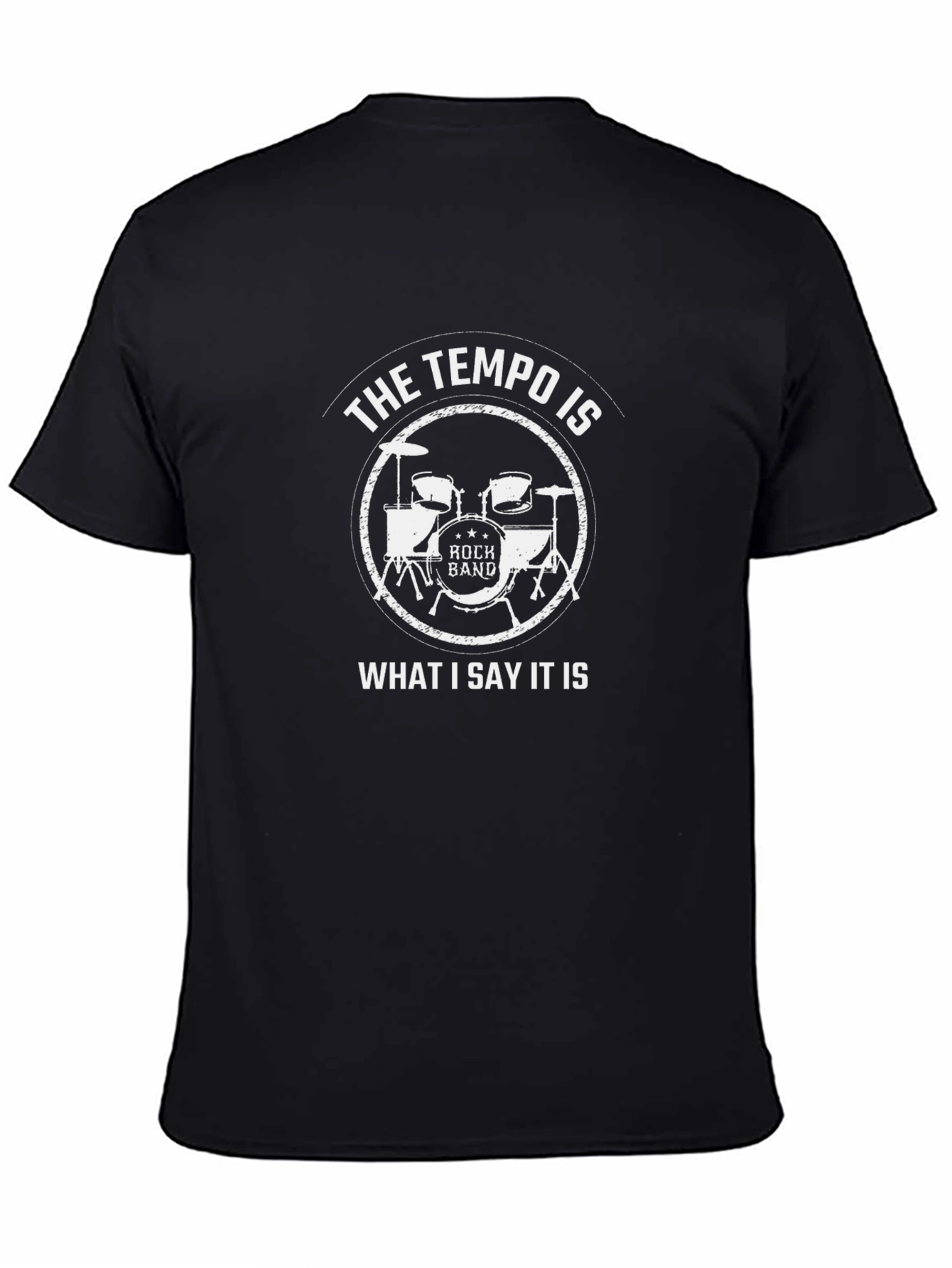 Rock Band Tempo T-Shirt - Drummer Humor Tee