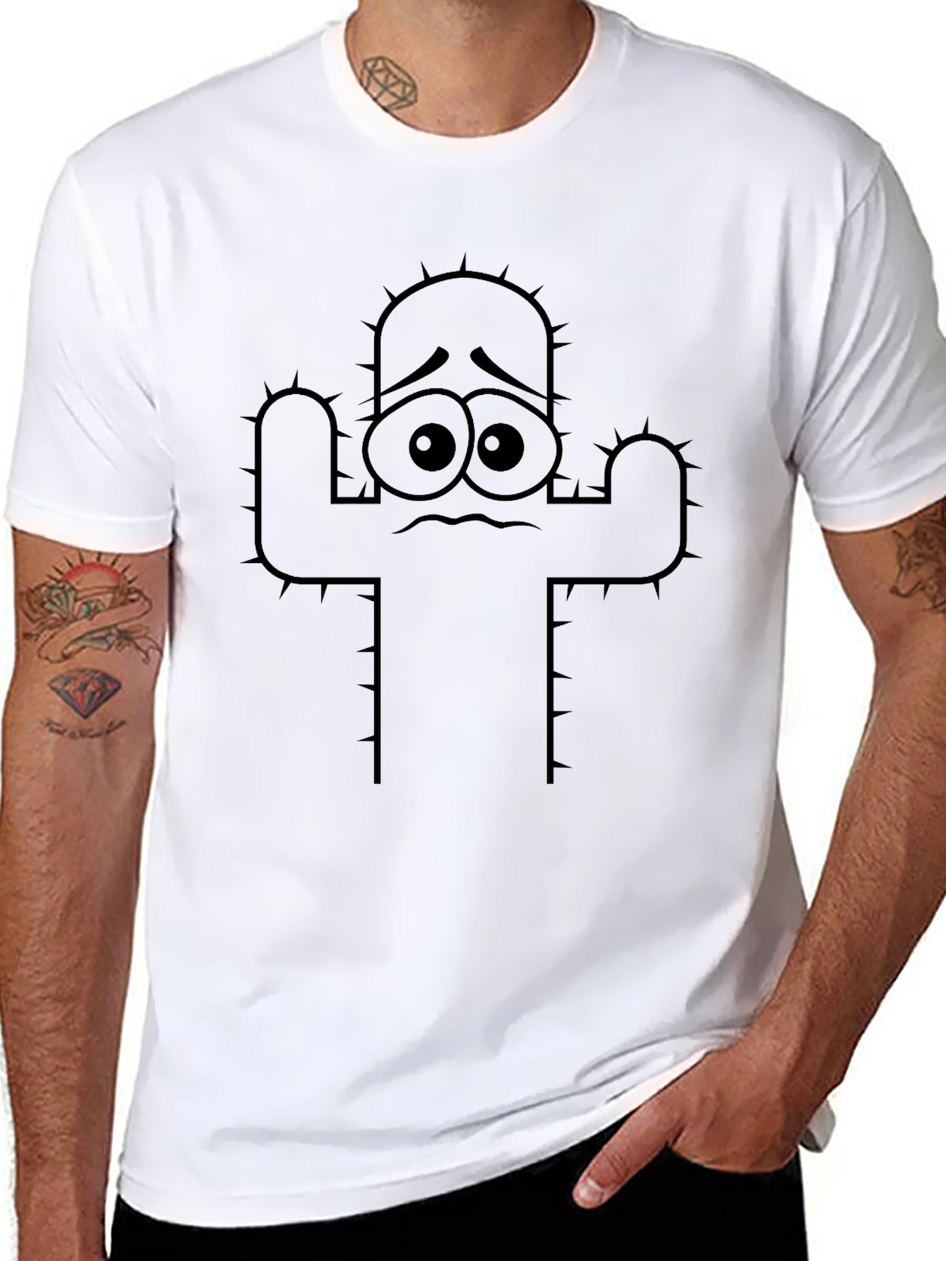 Sad Cactus T-Shirt - Funny Graphic Tee