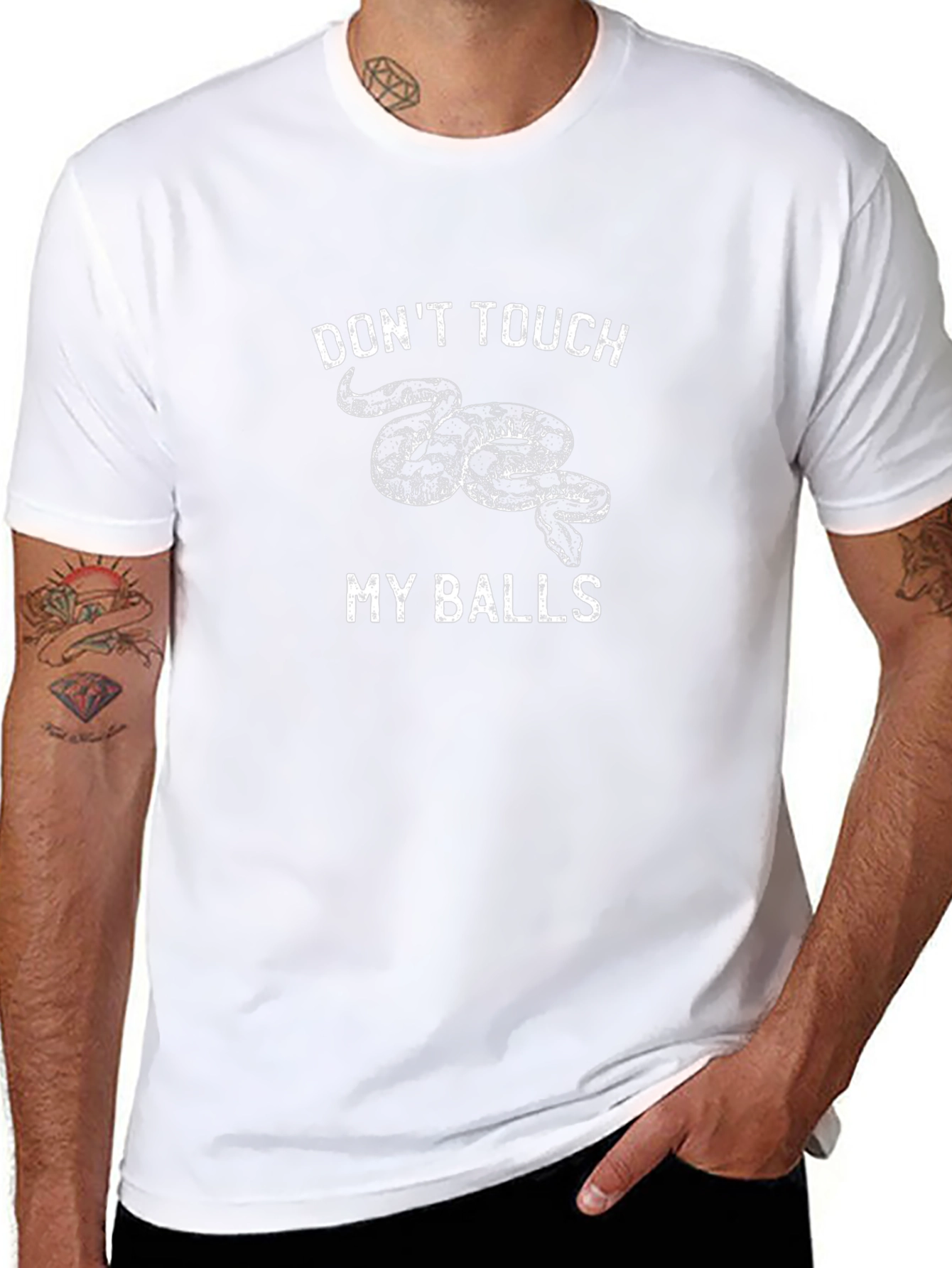 Dont Touch My Balls T-Shirt Funny Snake Tee