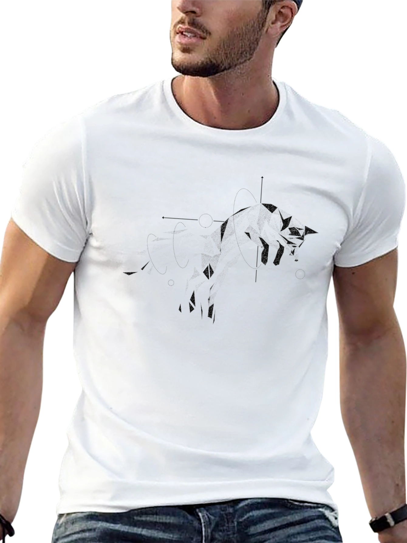 Mens Black Graphic T-Shirt