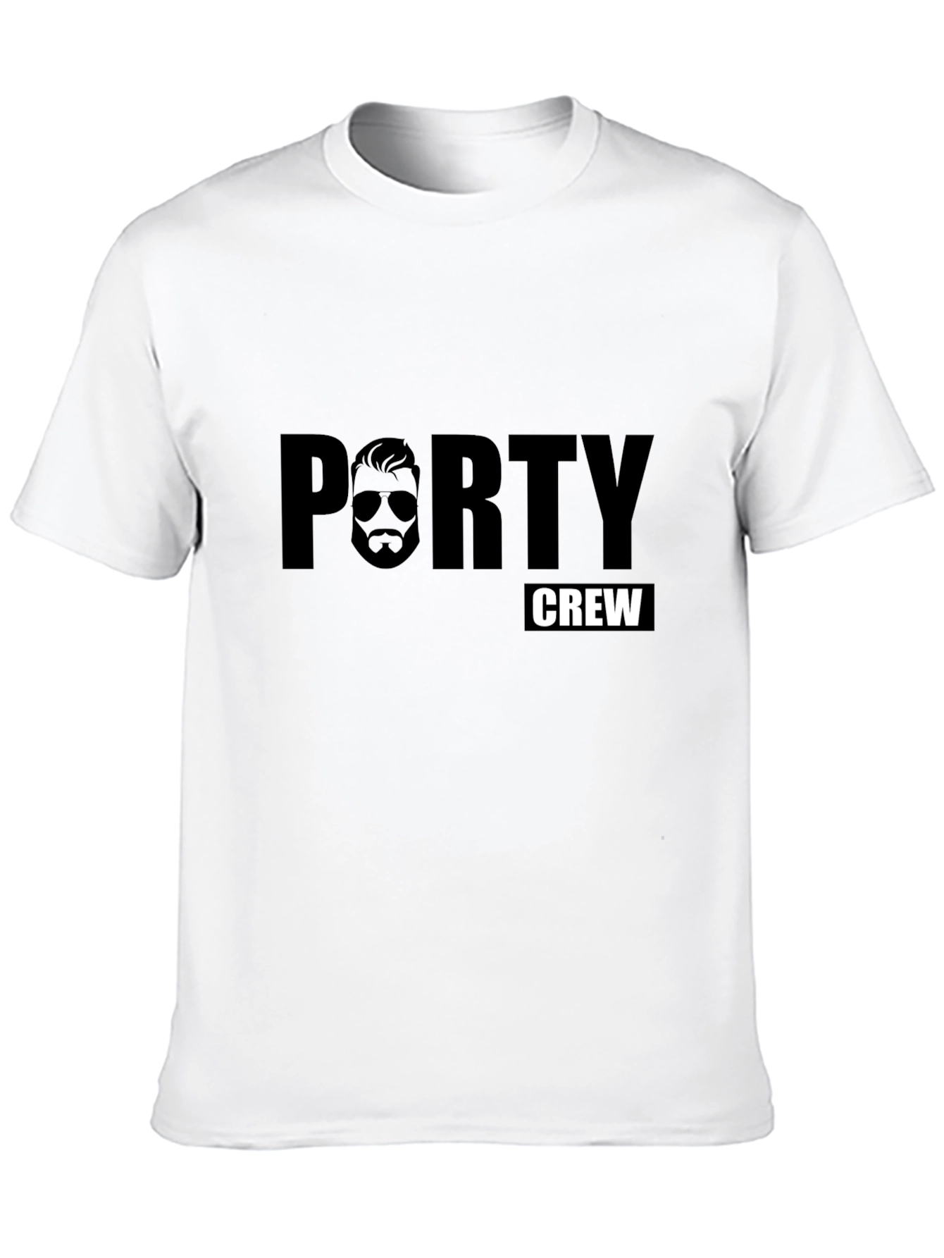 Porty Crew Graphic T-Shirt - Black Cotton Tee