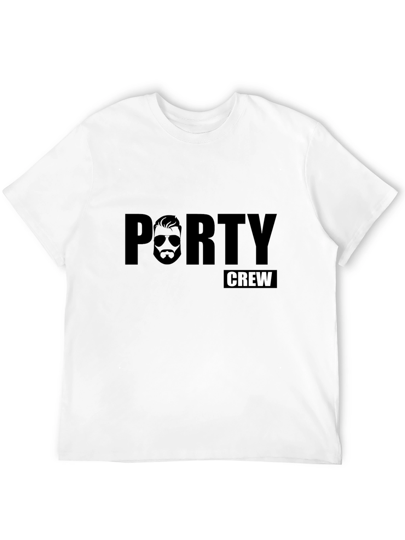 Porty Crew Graphic T-Shirt - Black Cotton Tee