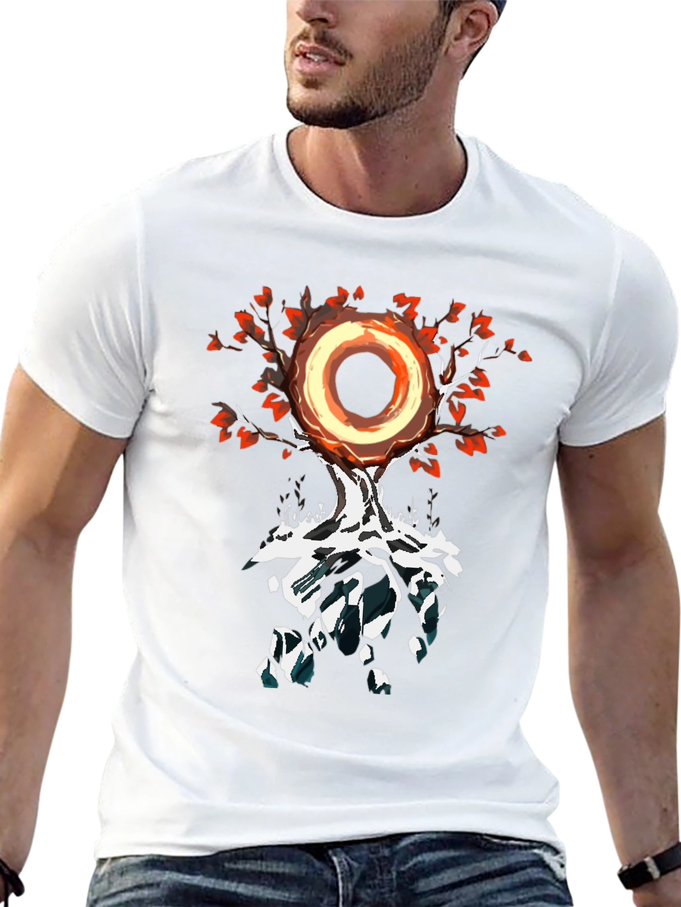 Tree of Light Graphic Tee - Black