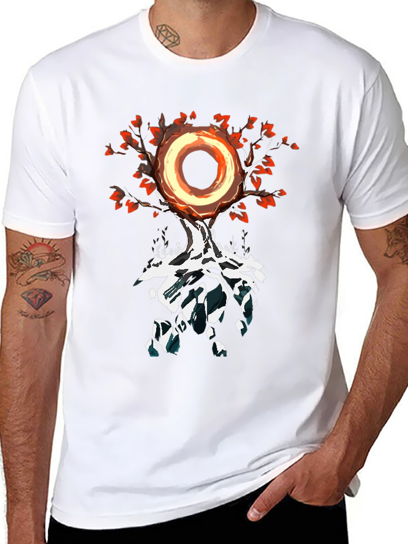 Tree of Light Graphic Tee - Black