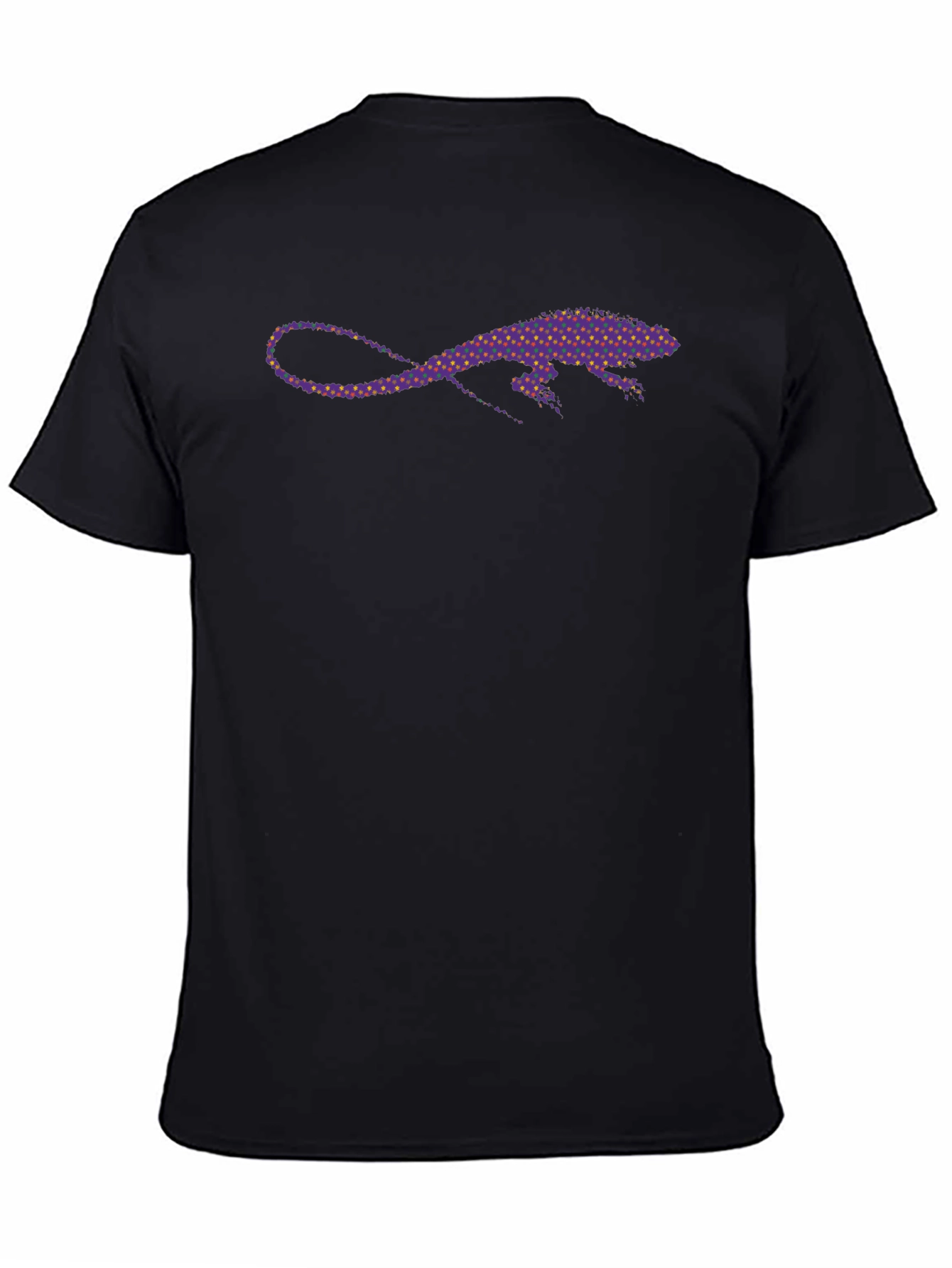Lizard Print Black T-Shirt