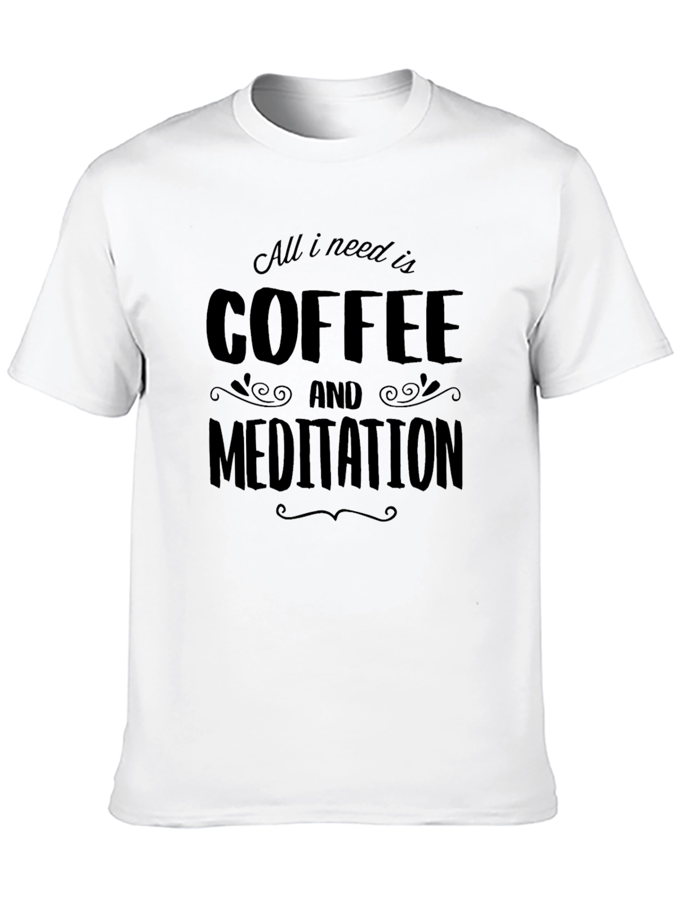 Coffee and Meditation Graphic T-Shirt