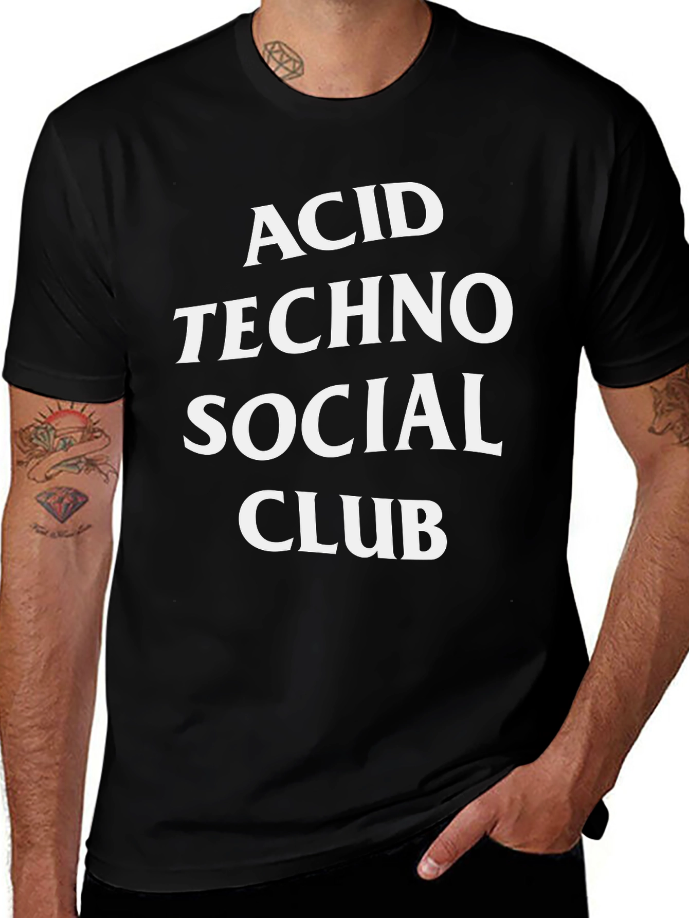 Acid Techno Social Club T-Shirt - Bold Graphic Tee