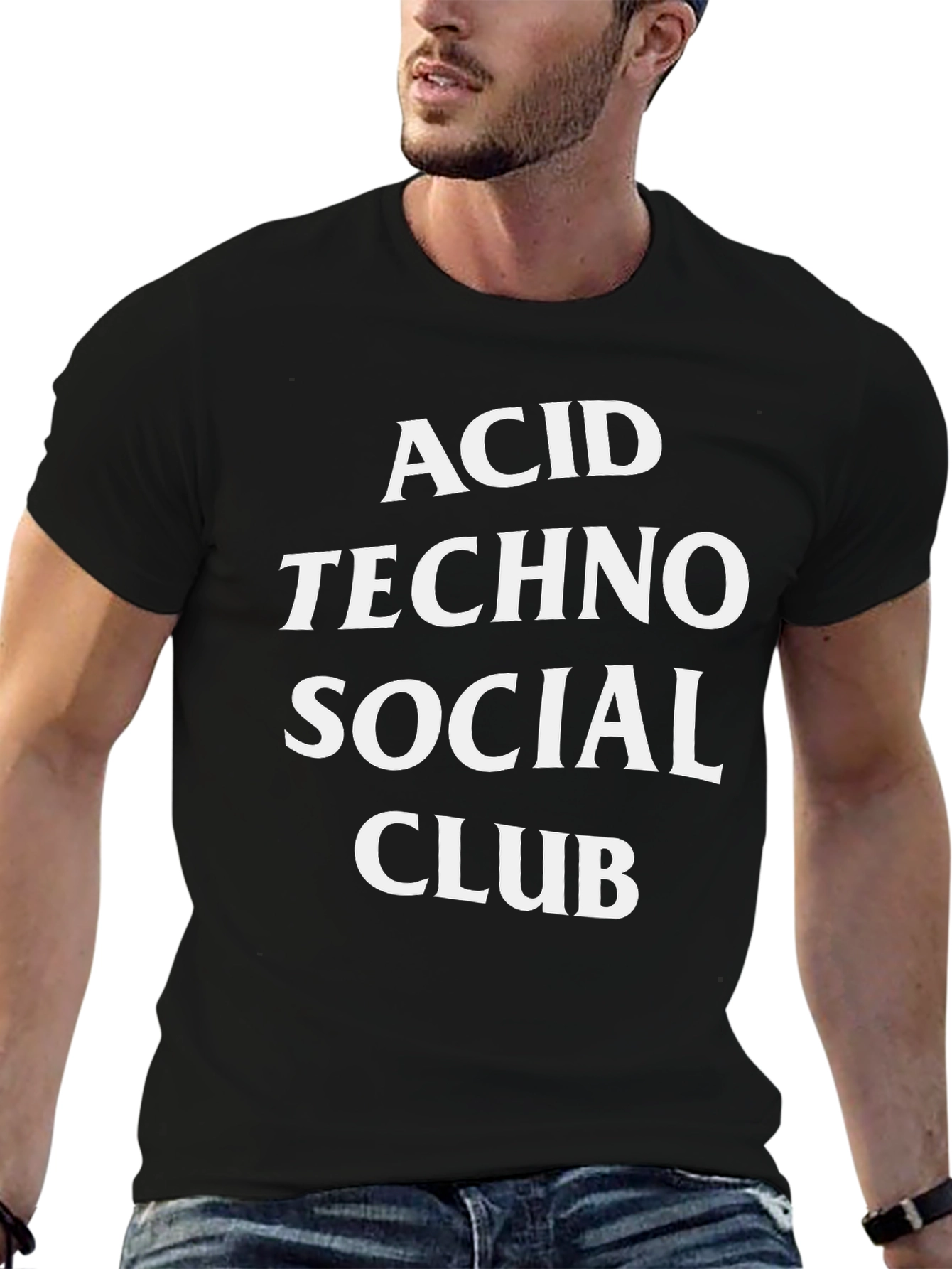 Acid Techno Social Club T-Shirt - Bold Graphic Tee