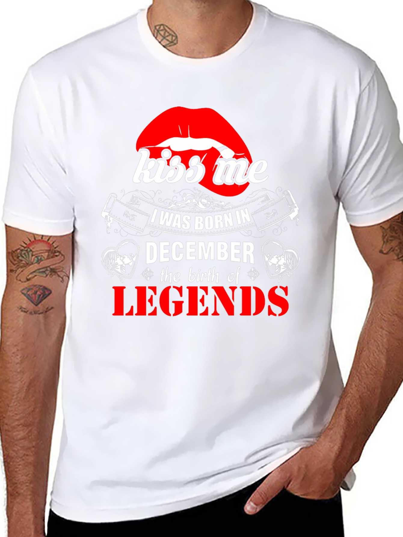 December Legends T-Shirt - Kiss Me Graphic Tee