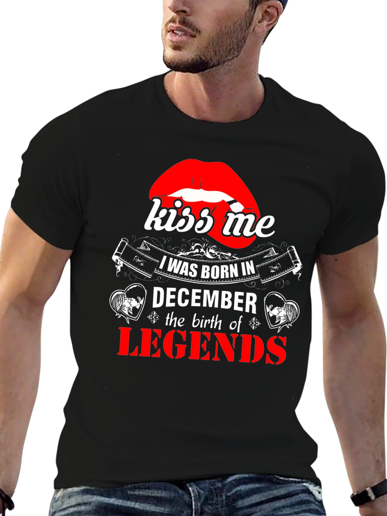 December Legends T-Shirt - Kiss Me Graphic Tee