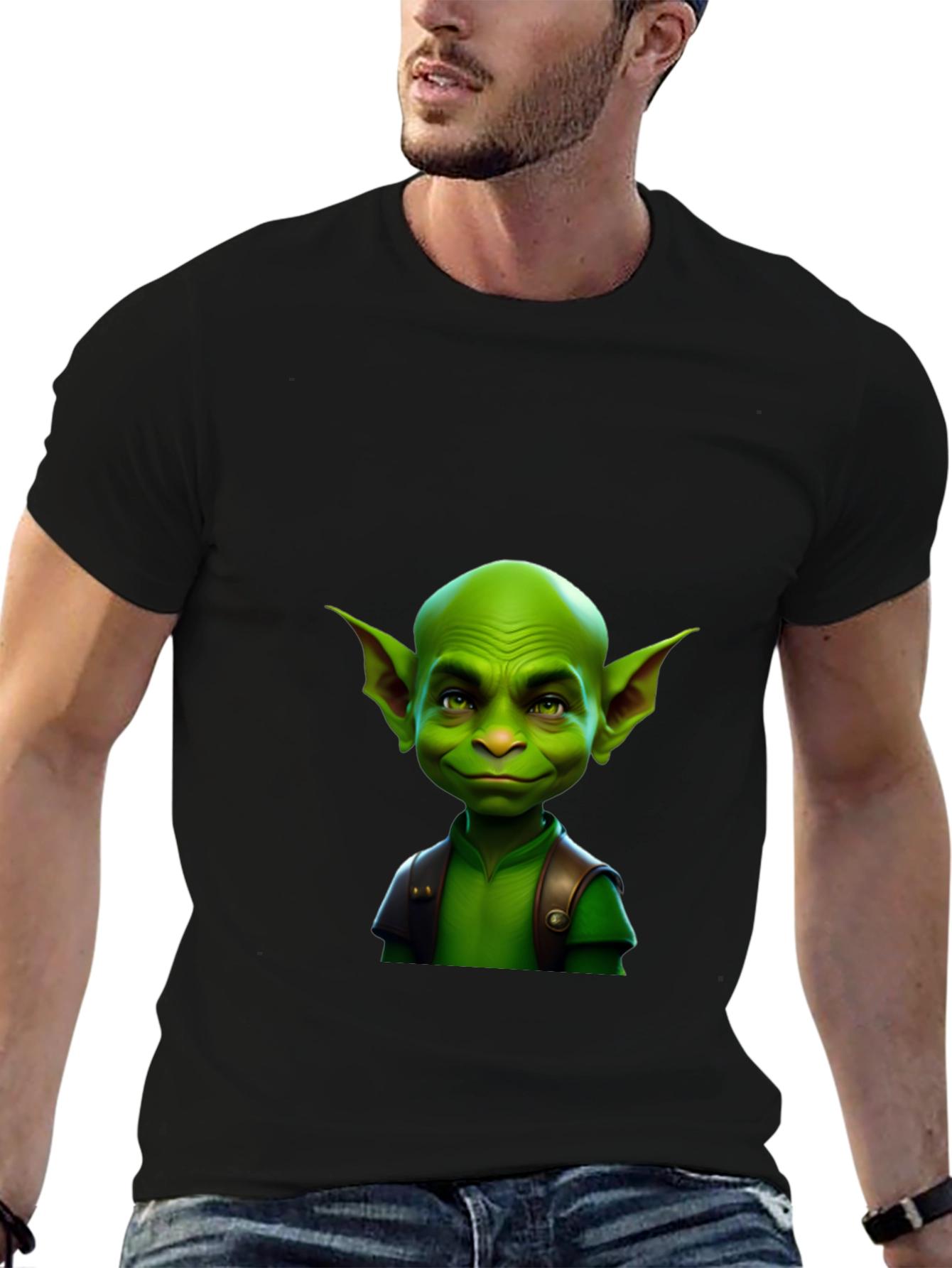 Green Goblin Graphic Tee - Funny Fantasy T-Shirt