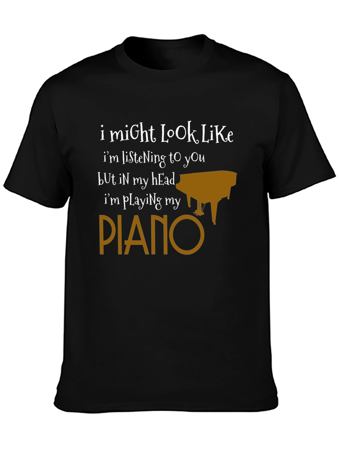 Funny Piano T-Shirt - Im Playing My Piano