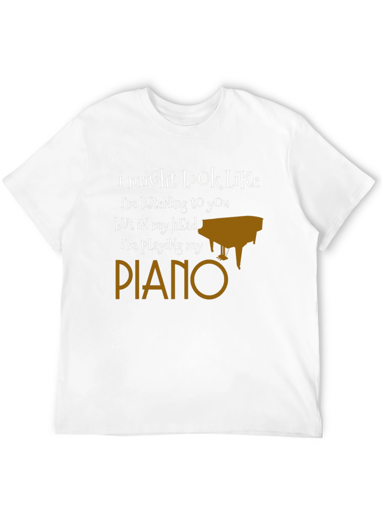 Funny Piano T-Shirt - Im Playing My Piano