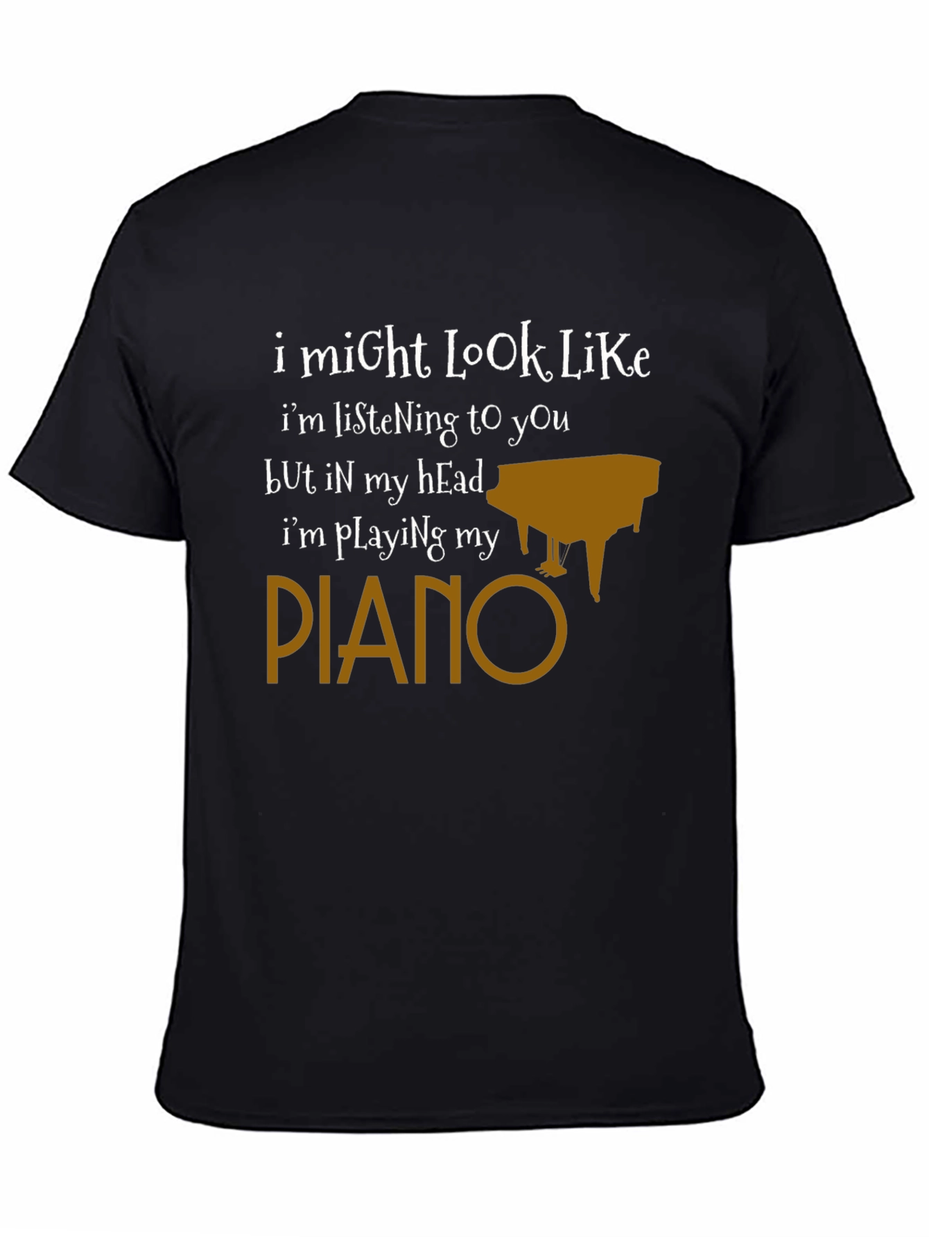 Funny Piano T-Shirt - Im Playing My Piano