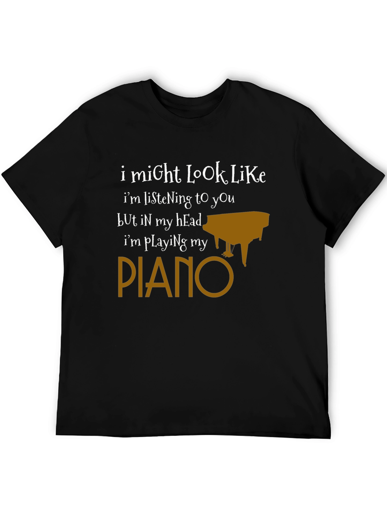 Funny Piano T-Shirt - Im Playing My Piano