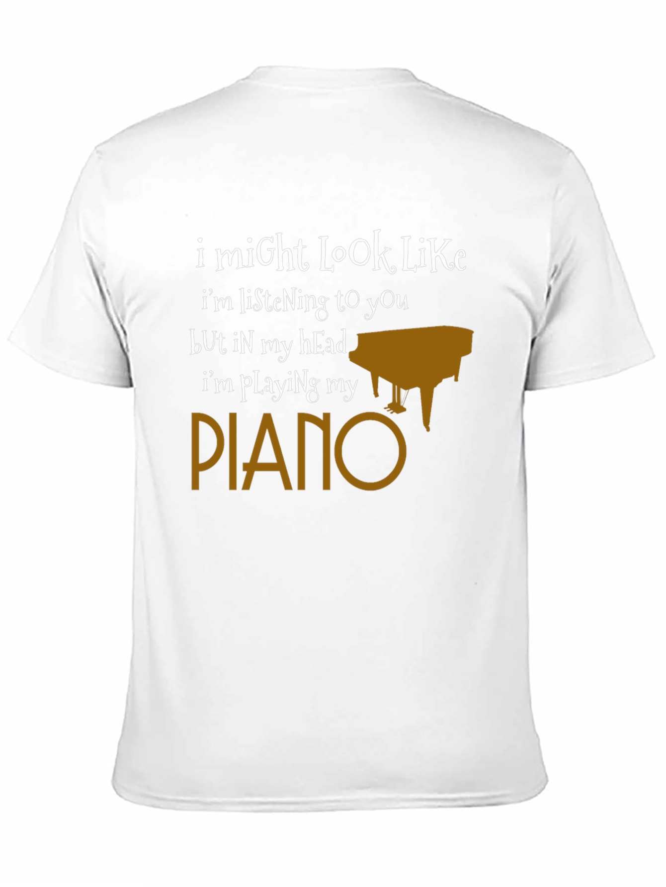 Funny Piano T-Shirt - Im Playing My Piano