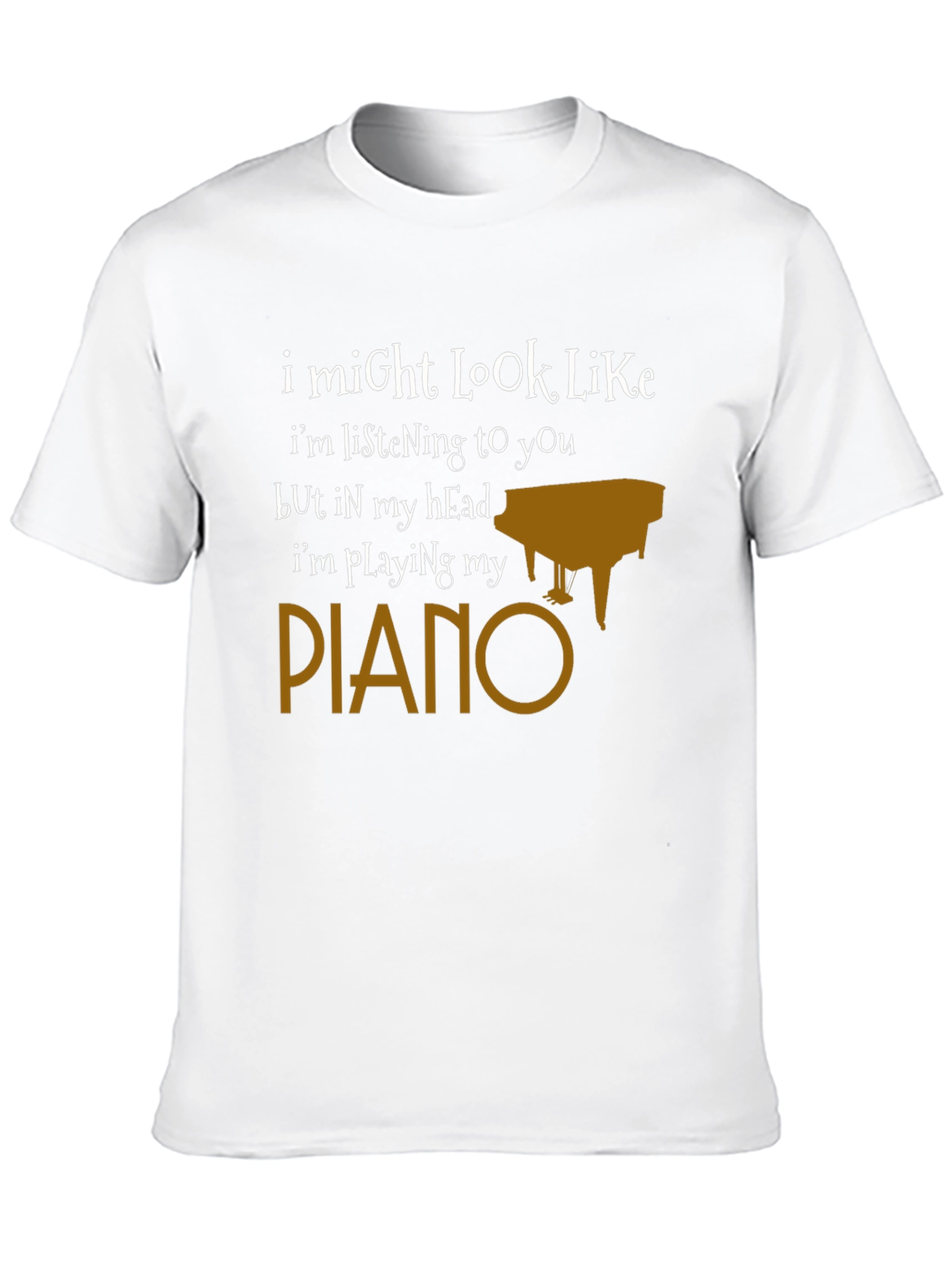 Funny Piano T-Shirt - Im Playing My Piano