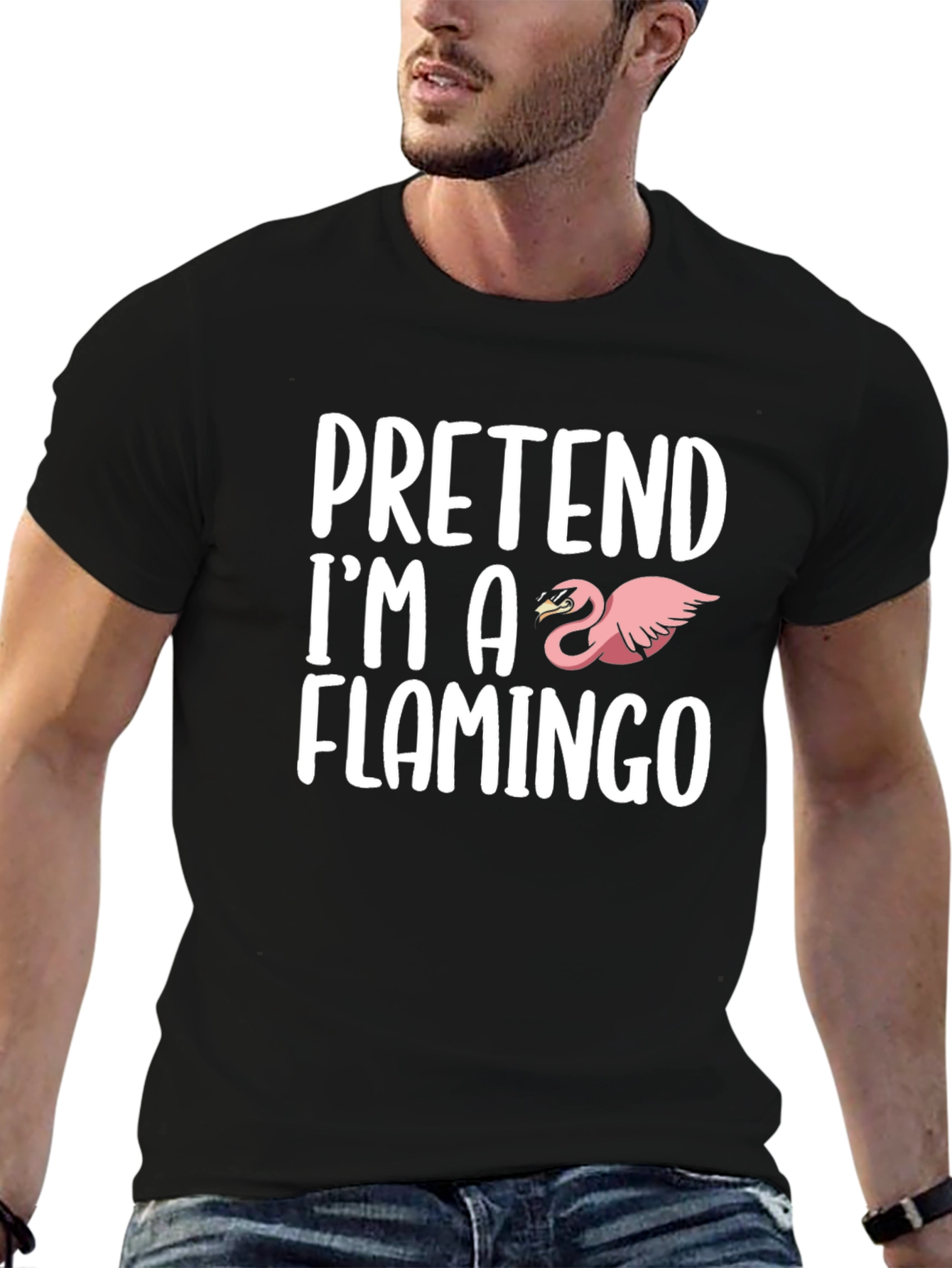 Pretend Im A Flamingo Graphic T-Shirt